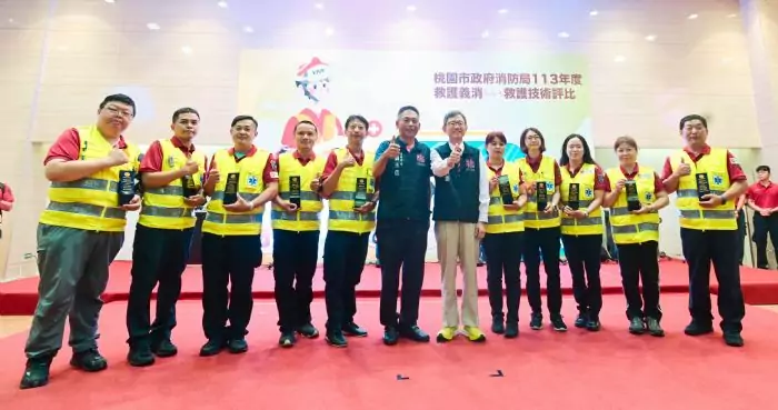強化桃園救護量能 桃消防局表揚30義消 20240721113927088