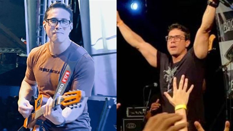 粉絲全身溼衝上台擁抱 歌手竟觸電身亡