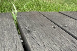 桃林步道木棧板翹起民眾摔傷 桃園養工處：將逐年汰換