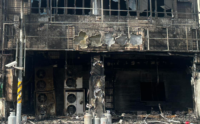 【有片】疑不慎絆倒瓦斯桶釀火災 隔壁店家:心血全燒光