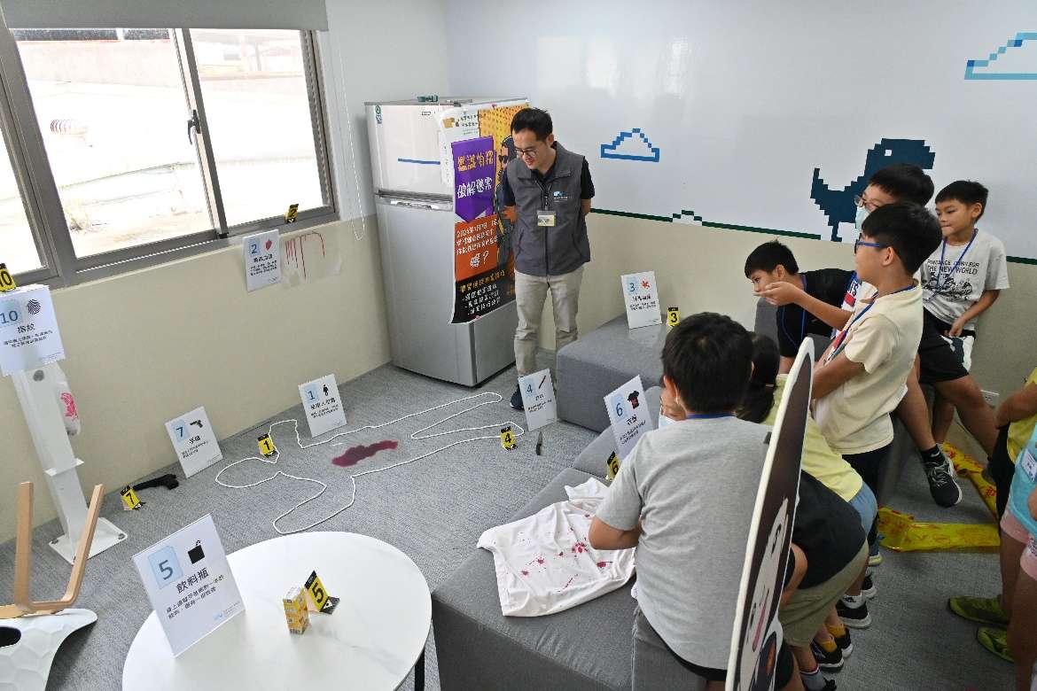 桃警鑑識中心大門敞開!小小福爾摩斯體驗激發科學潛能 20240815 1