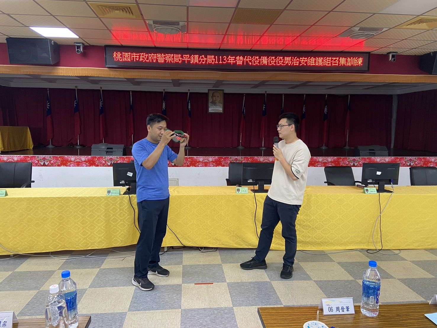 平警舉辦替代役男召訓 提升我國社會防禦韌性 406273