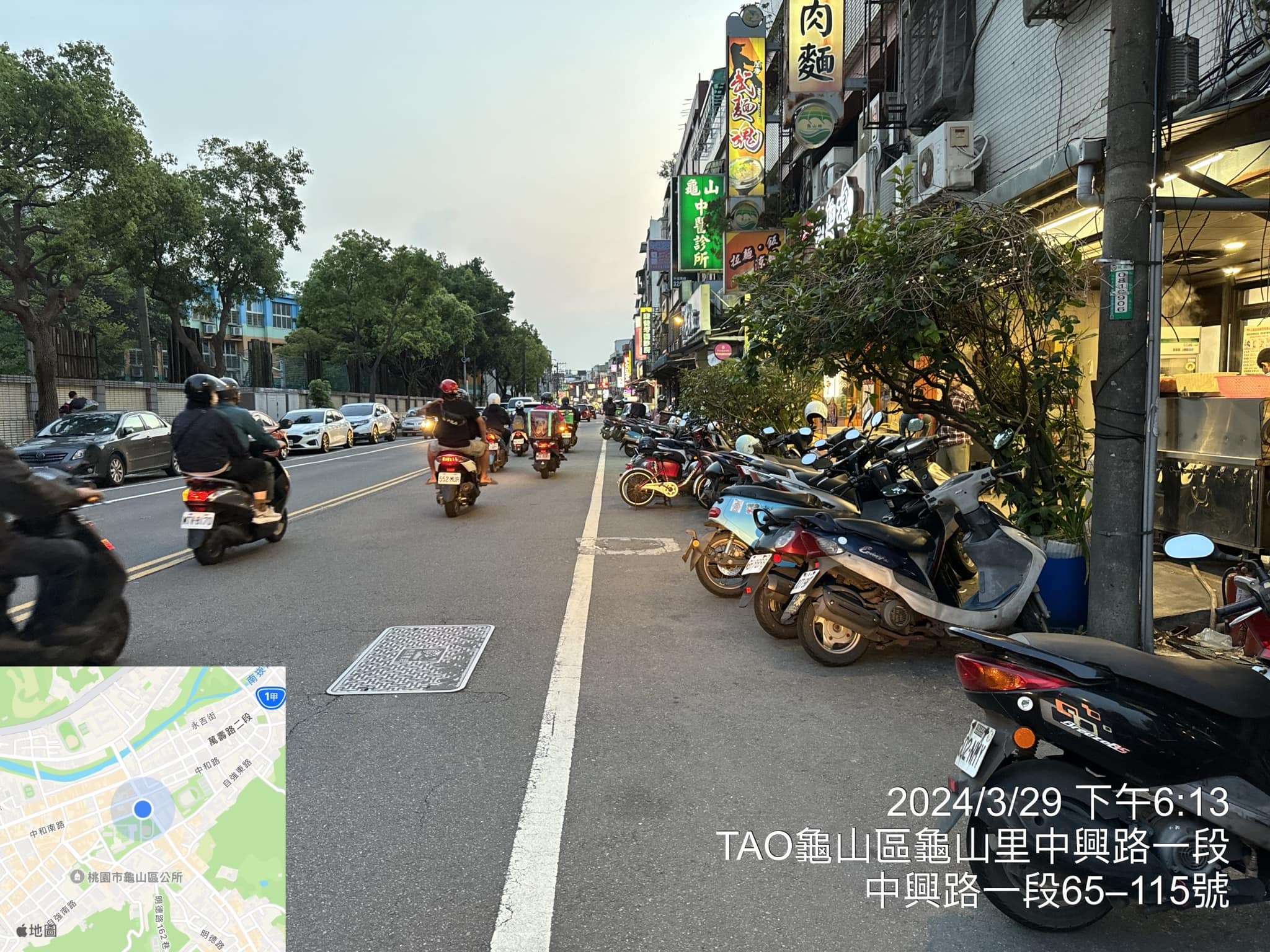李宗豪爭取龜山這路段劃設標線型人行道 守護學子、覓食民眾安全 455040038 1018914923577265 3670184133329778050 n 1