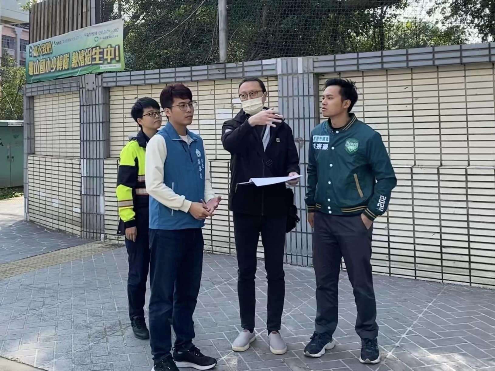 李宗豪爭取龜山這路段劃設標線型人行道 守護學子、覓食民眾安全 455090013 1018914876910603 6701718648999367266 n 1