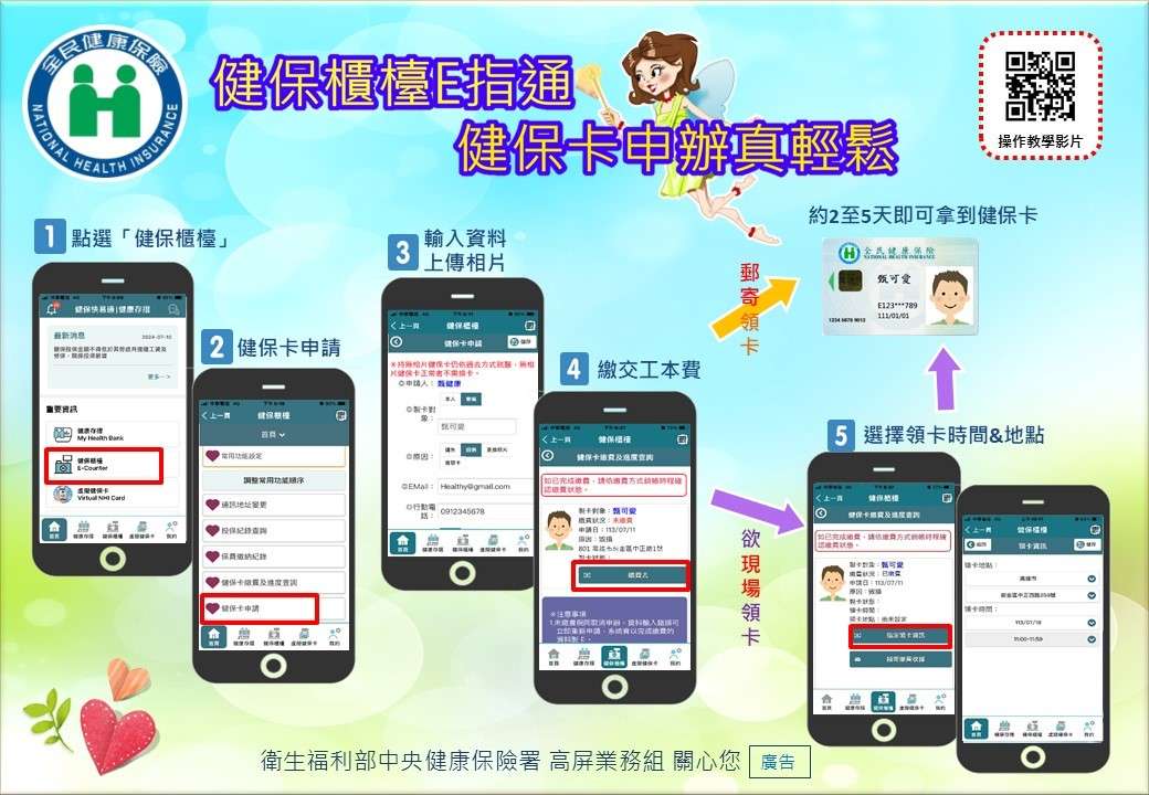 健保卡臨櫃重辦好麻煩?健保署教你一「指」輕鬆申請 9702408191108473c4