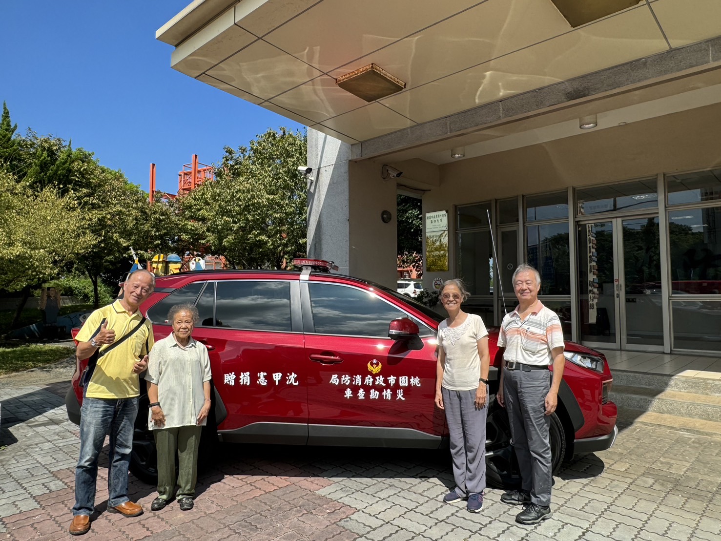傳承父親遺志 桃園市民捐贈桃消復興、巴陵分隊災情勘查車 S 13951019 0