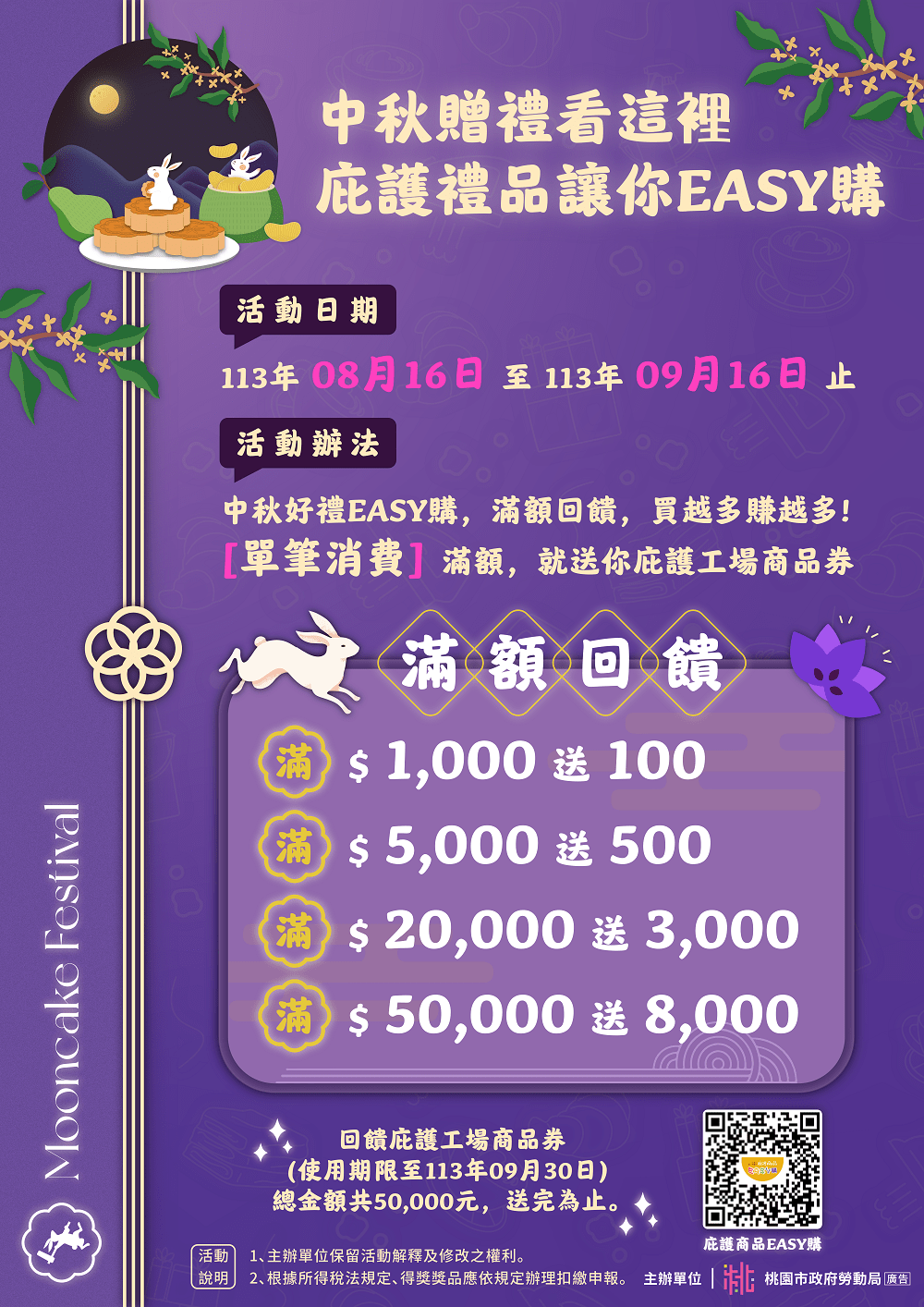 中秋送禮最佳選擇!桃園勞動局推薦庇護工場禮品 滿額送商品券 中秋贈禮看這裡 庇護禮品讓你 EASY 購2 1