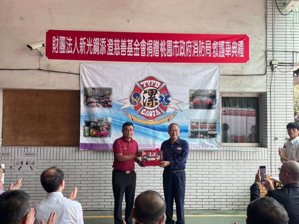 桃消草漯分隊添戰力 獲贈新式救護車 1010355 0