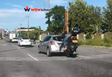 【有片】黃牌重機馬路直直衝 發財車慘遭撞