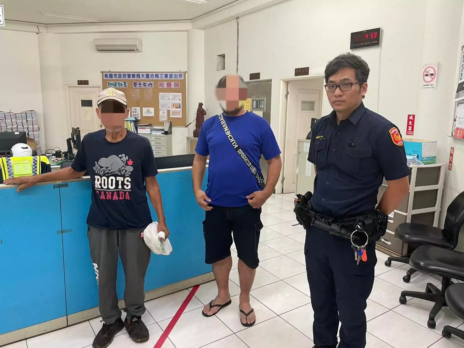 7旬翁1原因清晨徘徊街頭 大園警暖心助團圓 408690 0