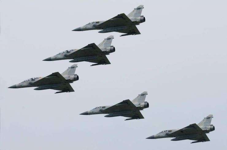 幻象戰機動力失效 飛官彈射落海獲救 M 2000 1