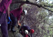 山羊峽谷溯溪1人墜谷 桃消復興分隊涉水救援