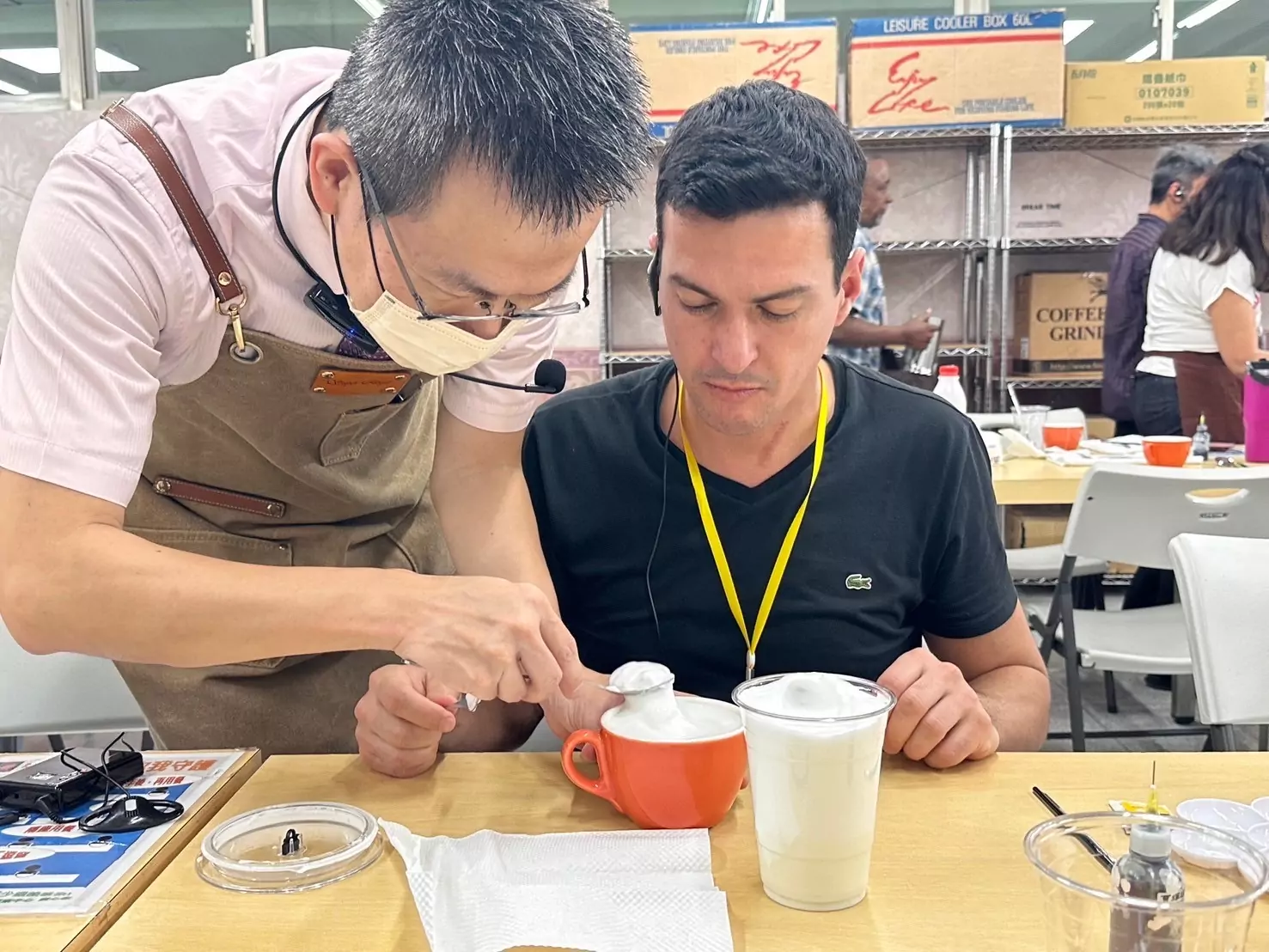 勞動部桃竹苗分署攜手國合會 友邦學員學習咖啡及茶飲調製 S 78143569