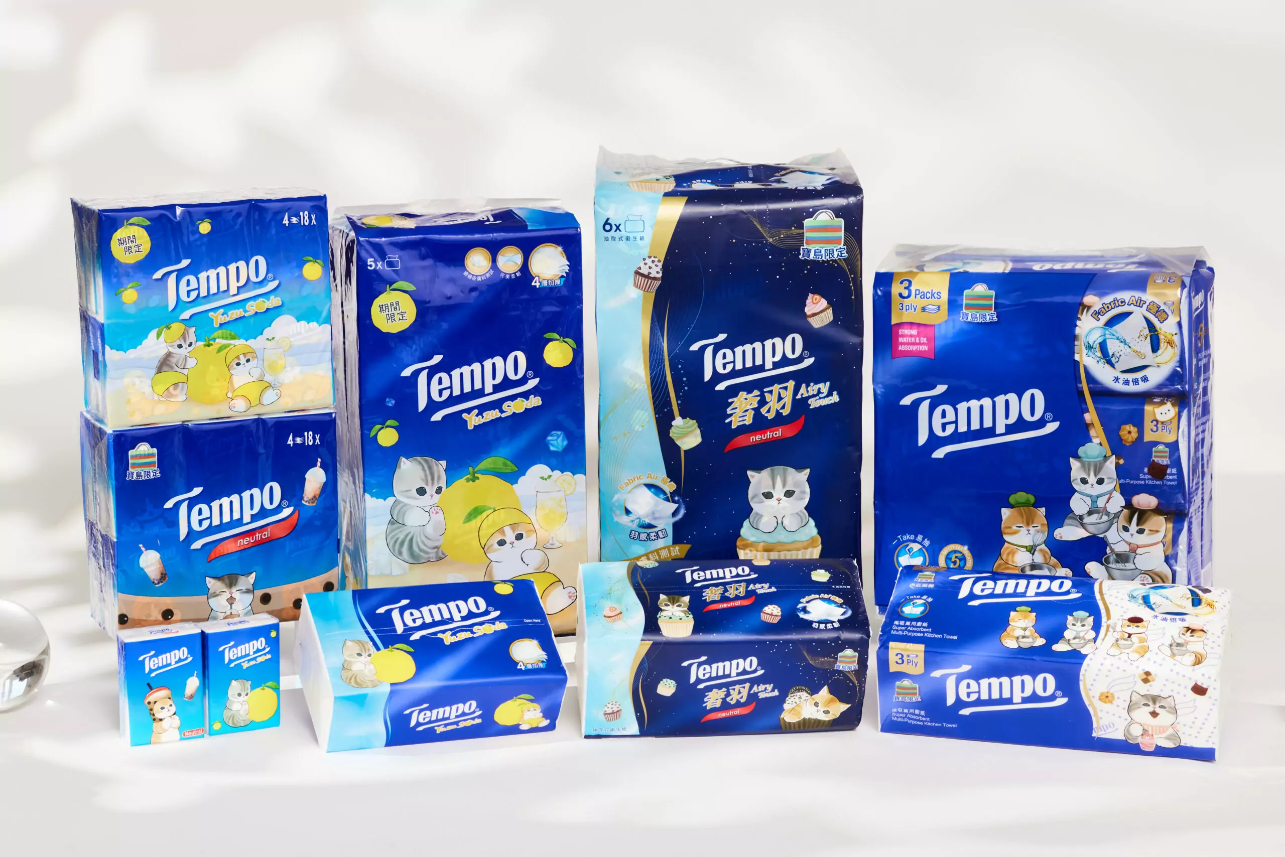 生活儀式不可少!Tempo聯名mofusand推出寶島限定家用紙品 讓超可愛的貓福珊迪療癒你的每一天 生活儀式不可少!Tempo聯名mofusand推出寶島限定家用紙品 讓超可愛的貓福珊迪療癒你的每一天