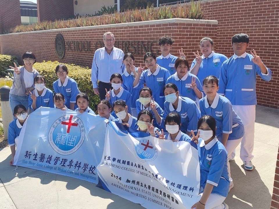 圖說五：新生醫專護理科學生前往美國加州州立大學長堤分校California State University Long Beac