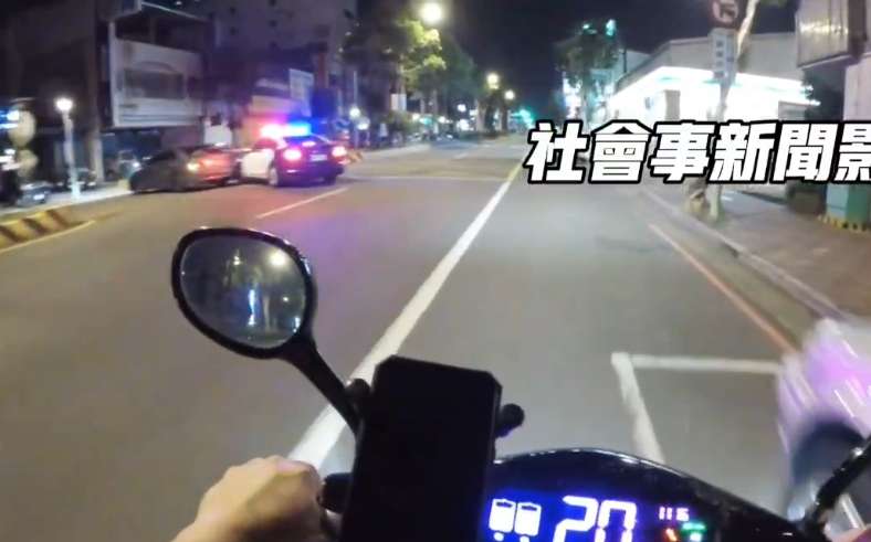 疑掛假車牌拒檢逃逸　桃市深夜警匪飛車追逐