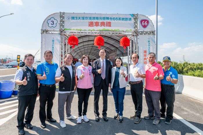 紓解當地塞車難題 國3大溪交流道「這匝道」通車了 20241014125620845