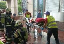 桃消興國分隊前進米堤大飯店 逼真演練提升火災應變能力