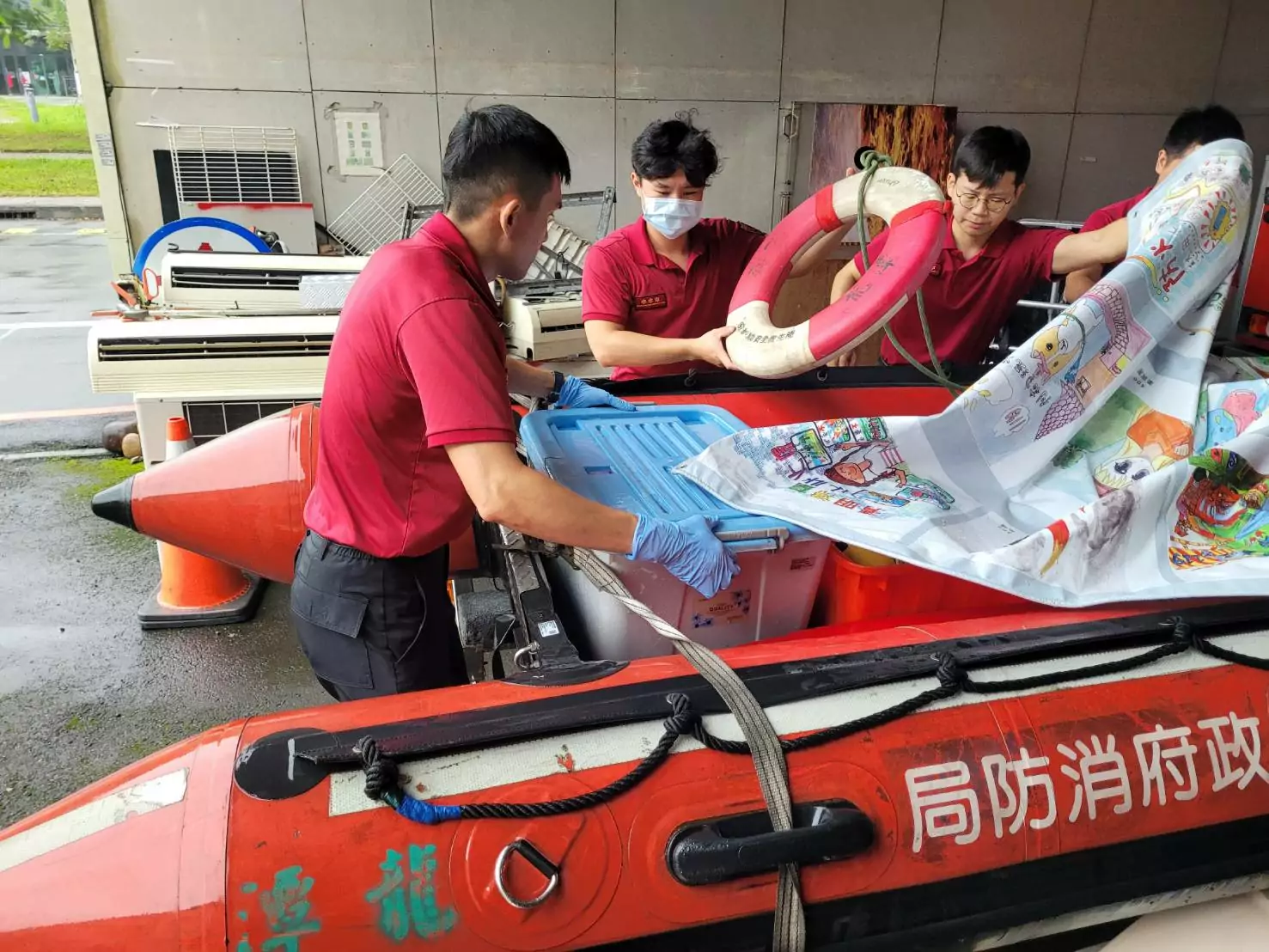 康芮來襲 桃消第四大隊籲民眾做好防颱準備 康芮來襲 桃消第四大隊籲民眾做好防颱準備