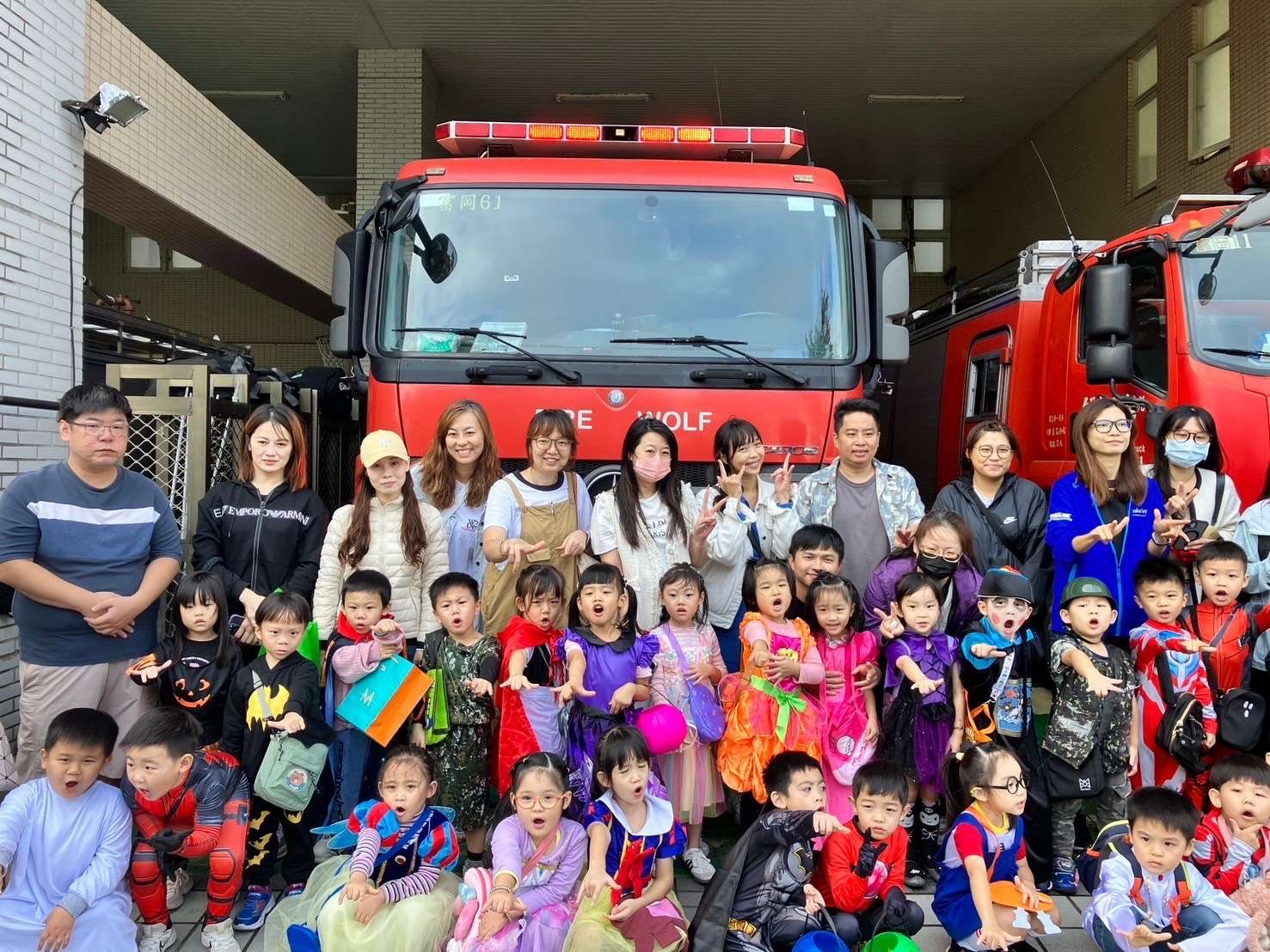 幼兒園提前過萬聖節 桃消富岡分隊宣導防火知識 S 112296257 0 0