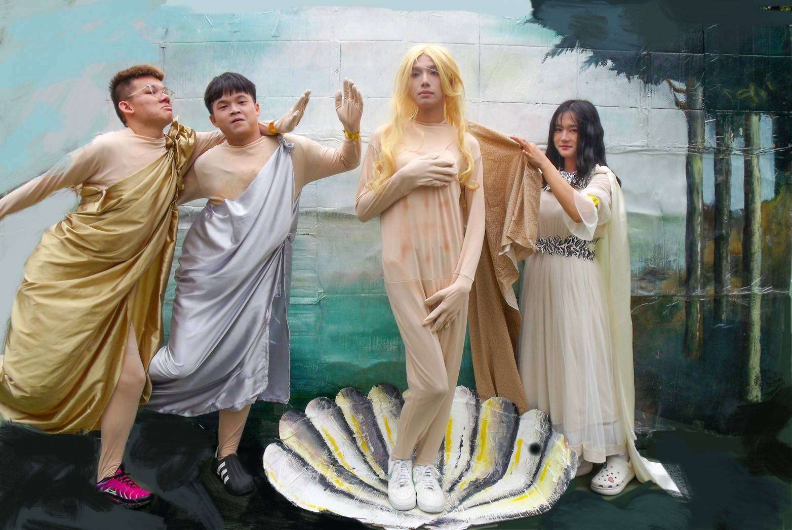 南崁高中校慶熱鬧登場 美術班學生創意進場表演好吸睛 110466 0