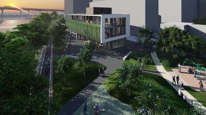 克服招標不順 蘆竹南興水岸市民活動中心預計115年8月完工 20241120194754308