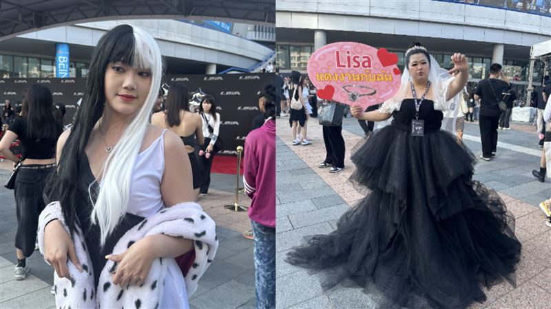Lisa粉絲見面會高雄登場 粉絲花上萬穿婚紗喊:今晚就是要跟她結婚