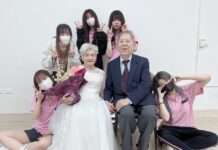 新生醫專學子為長輩打造專屬婚紗造型 見證跨越70年愛情旅程