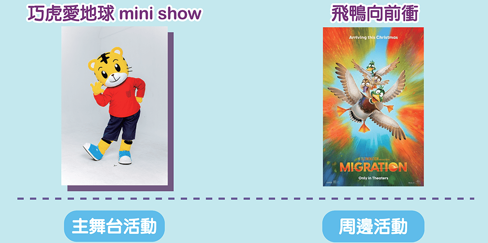巧虎來了!親子好讀假日電影院11/9桃捷A19站環球購物中心登場
