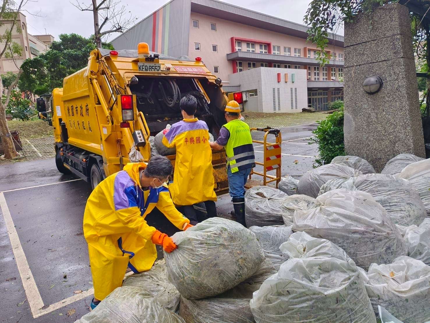 桃環局出動800名清潔隊員 颱風天清出70公噸路樹及垃圾 S 34160837 0