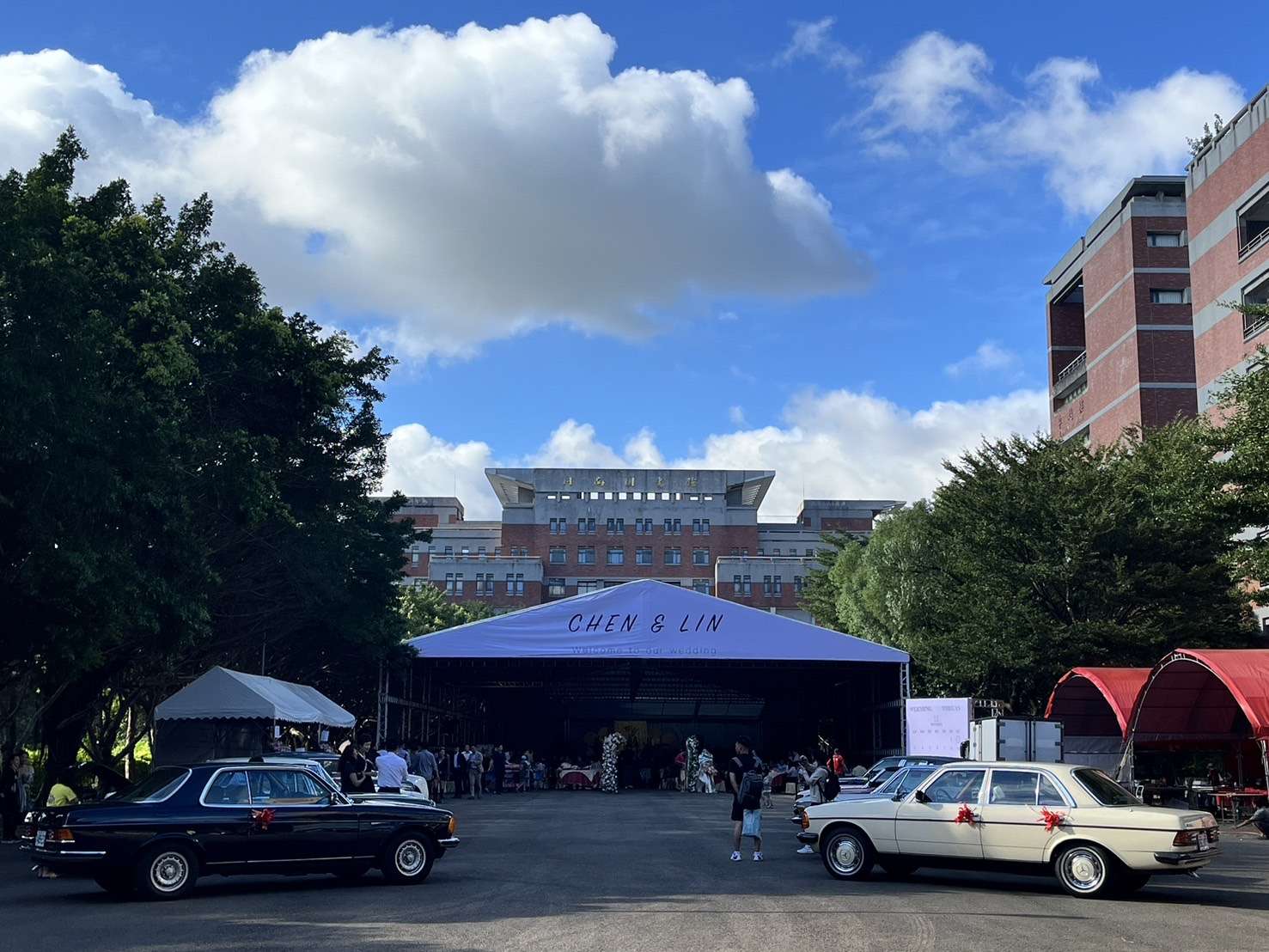 校友回娘家辦婚禮 開南大學陽光大道洋溢幸福氛圍 S 51347460