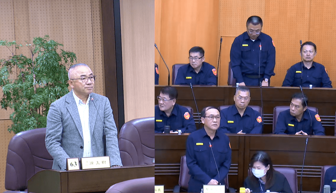 徐玉樹為桃警民防團隊請命 籲添購執勤雨衣 gsw56f5