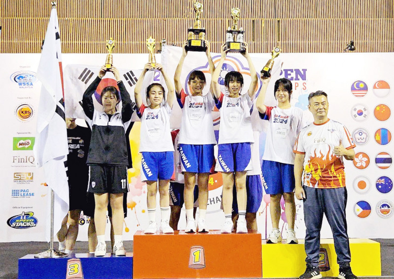 台灣選手競技疊杯亞錦賽奪48金49銀39銅 桃園慈文國中女學生個人貢獻10金