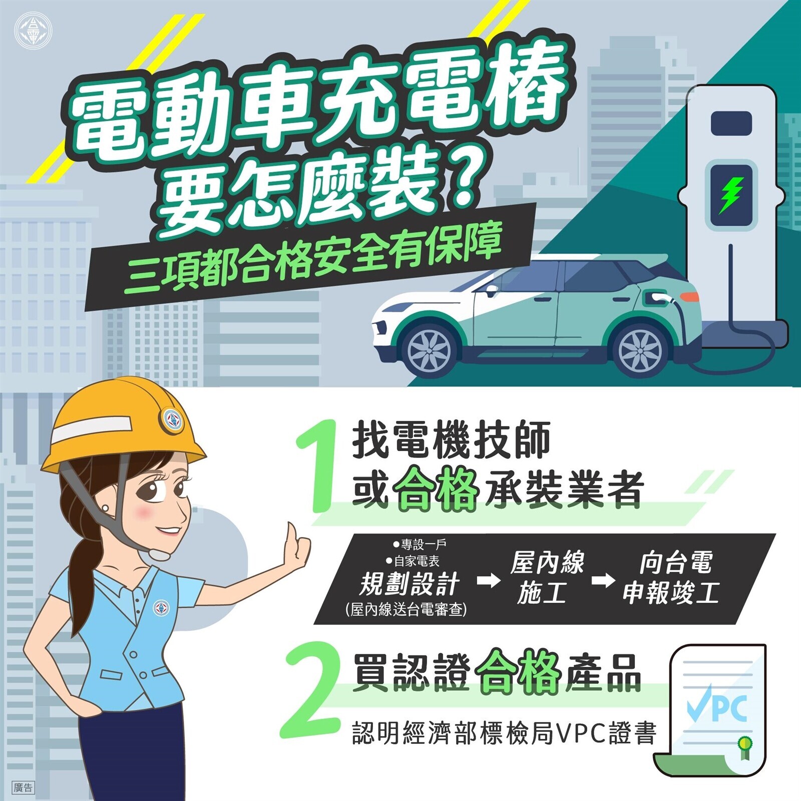 錯1步恐釀災!安裝電動車充電樁需求增 台電曝「救命3關鍵」:缺一不可