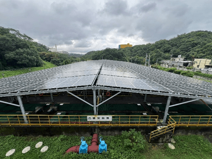 桃園水務局水資中心設太陽能板 今年減少1096噸碳排放量 S 106201112 0