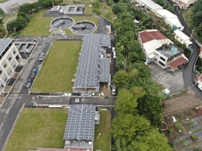 桃園水務局水資中心設太陽能板 今年減少1096噸碳排放量 S 106201115 0