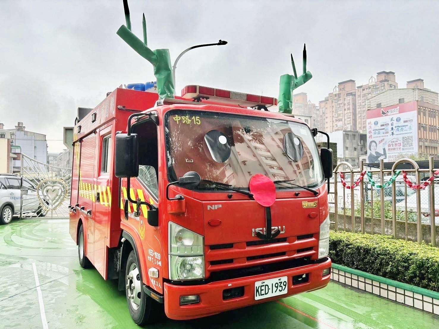 桃消中路分隊辦理防災宣導 消防車變身超萌麋鹿 S 56860700