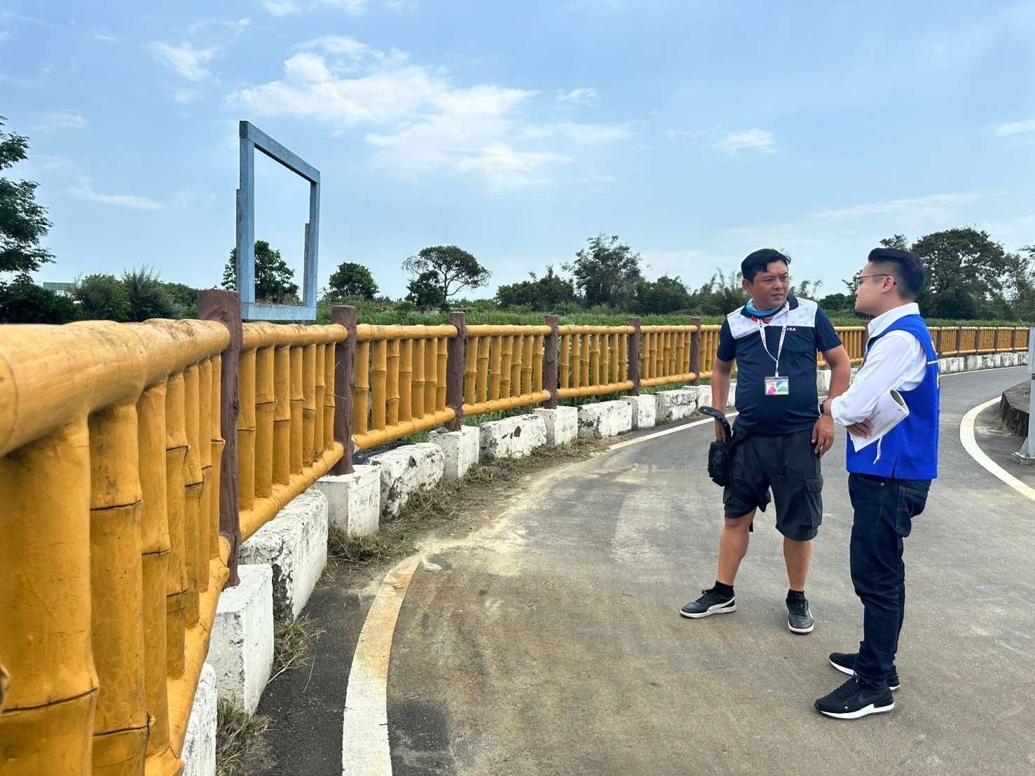 【有片】陳韋曄爭取建設人行拱橋 連接平鎮大坑缺溪左、右岸 S 66764983 0