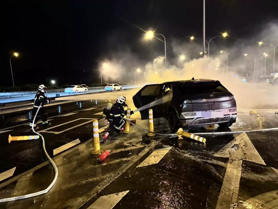 【有片】國1楊梅休息站自撞8人困車內 警民英勇救援畫面曝 【有片】國1楊梅休息站自撞8人困車內 警民英勇救援畫面曝