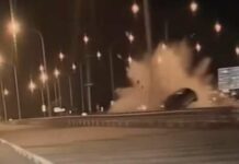 【有片】電動車塞8人回家過年 詭撞分隔島4人魂斷休息站