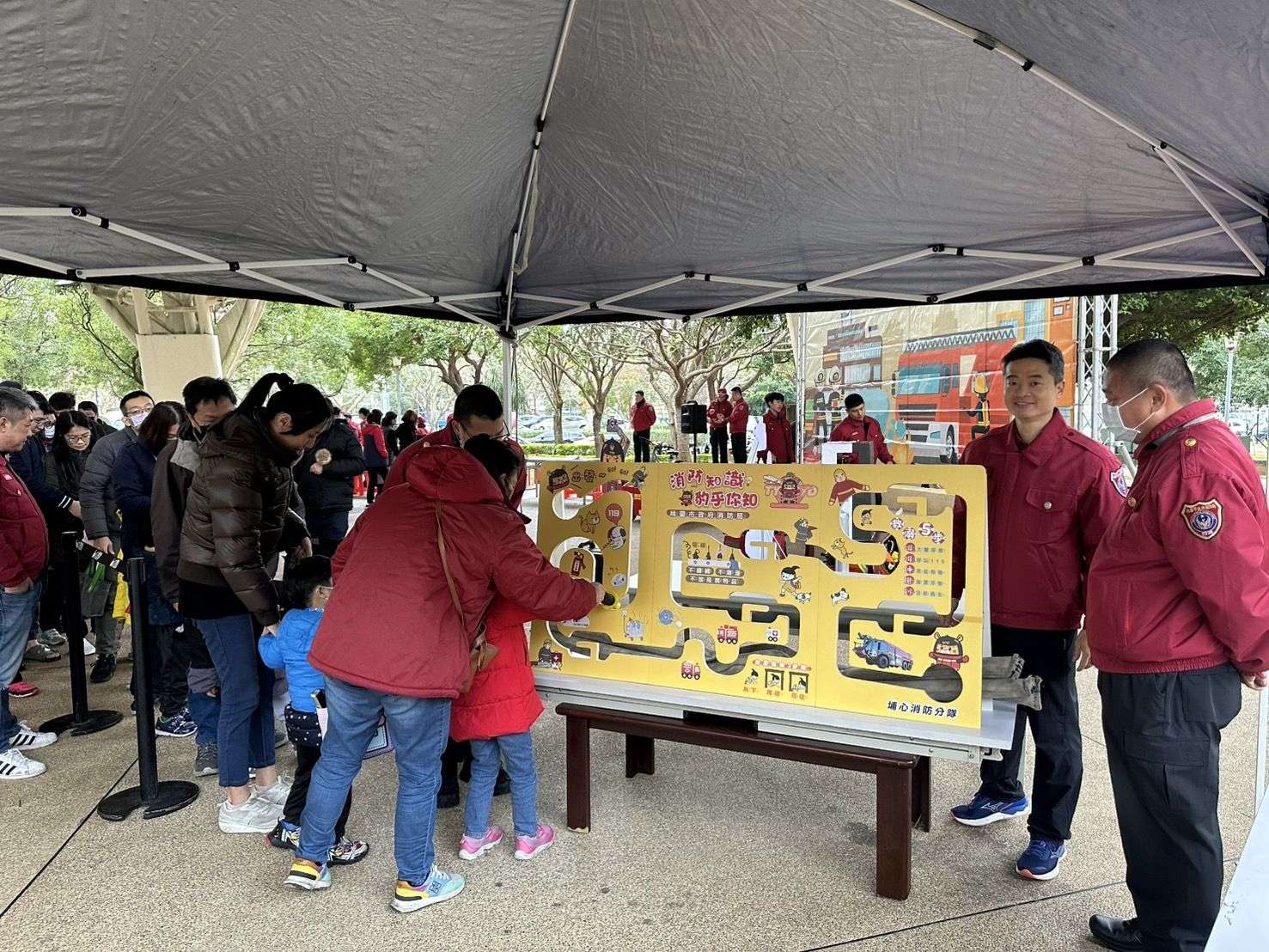 桃消第二大隊防災宣導活動埔心公園登場 大小朋友體驗闖關 2751848 0