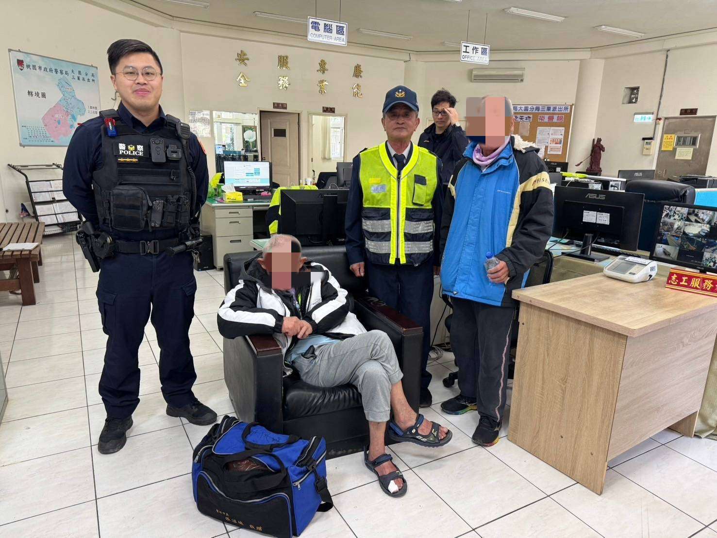 失智男過年哥哥家團聚不慎走失 大園暖警協尋助平安返家 325988 0