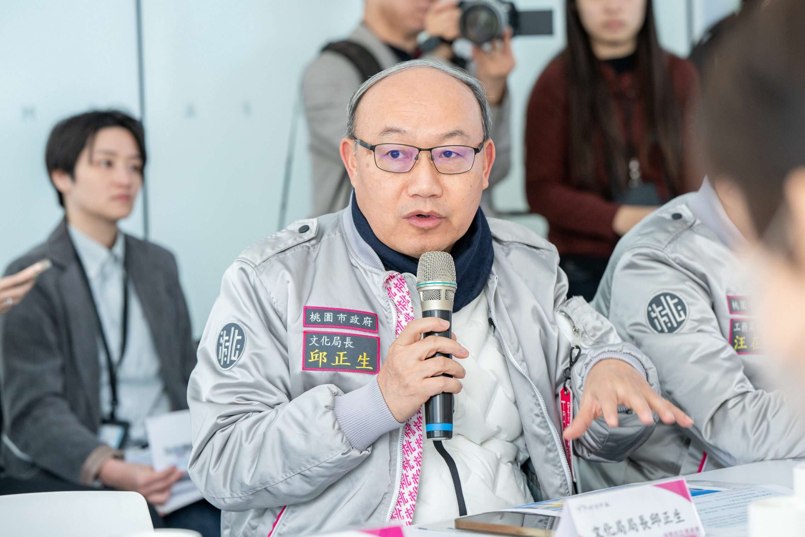 中央、地方會勘桃美館工程進度 力拼明年3月完工 4 文化局長邱正生致詞 scaled