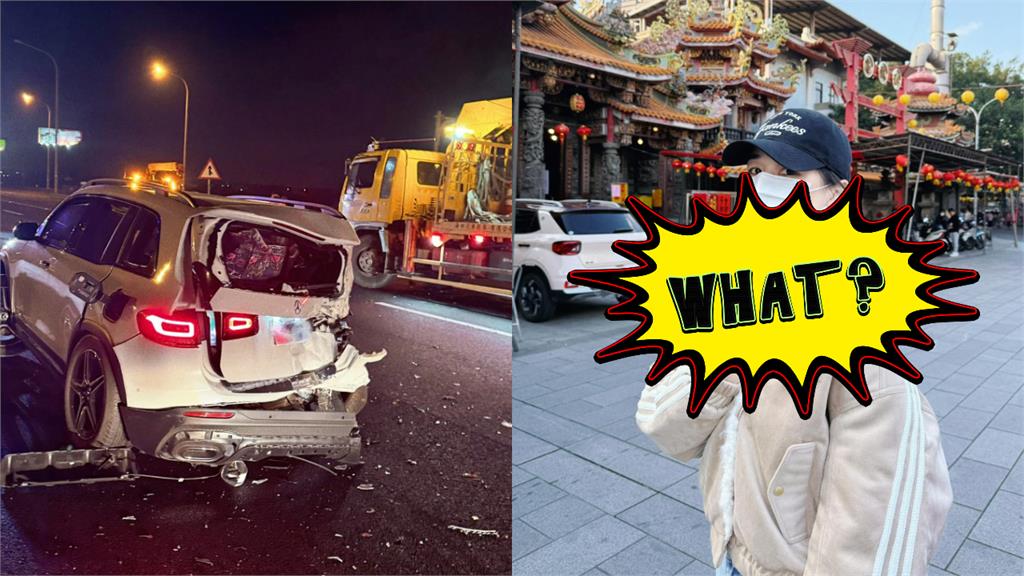 嚴重車禍後首露臉 千千戴護頸現蹤廟宇