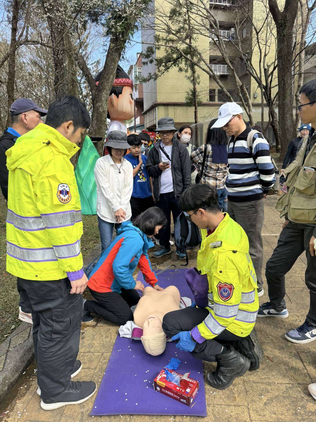 防災知識與梅花同行 角板山春節防火宣導活動開跑 S 13729917 0