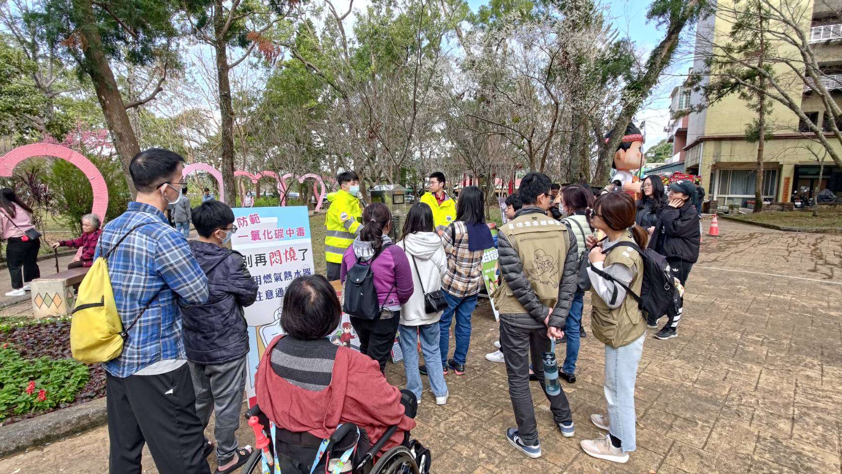 防災知識與梅花同行 角板山春節防火宣導活動開跑 S 13729919 0