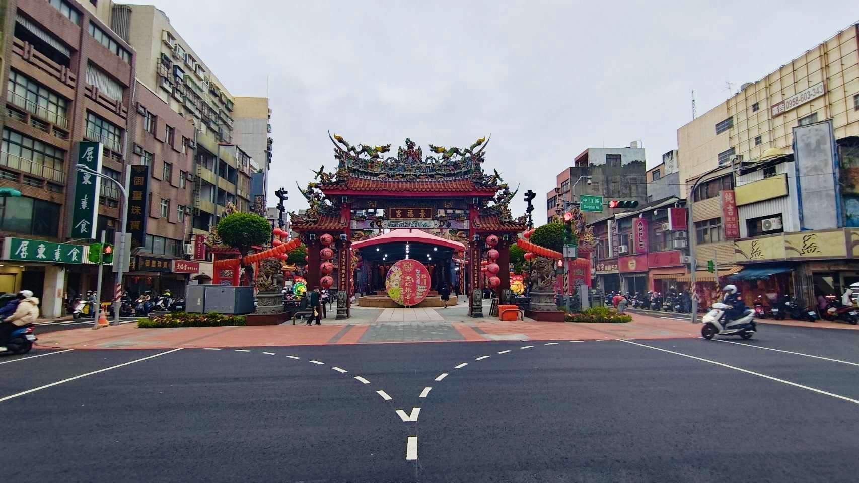 桃園景福宮優化人本街區 年前完成周邊人行道拓寬工程第一階段 S 94158962 0