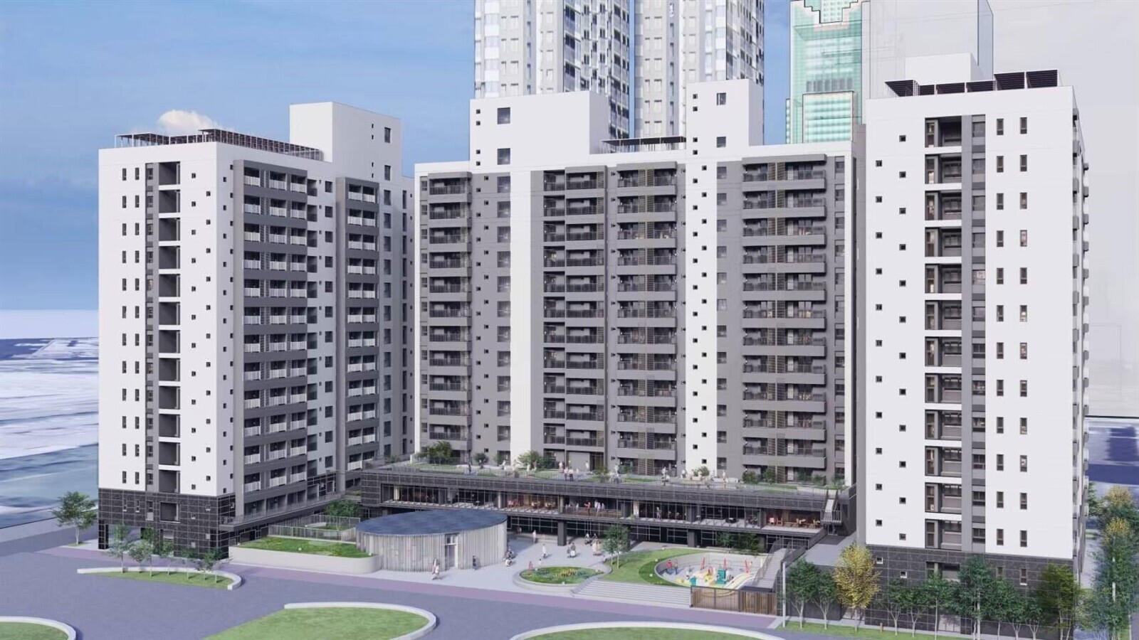 亞灣社宅工程進度超前 拚2年後完工