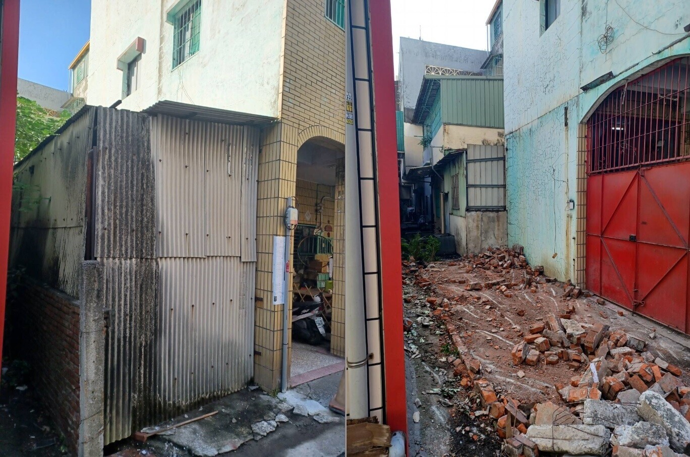 違建占據巷弄影響汙水接管 高雄水利局全拆了