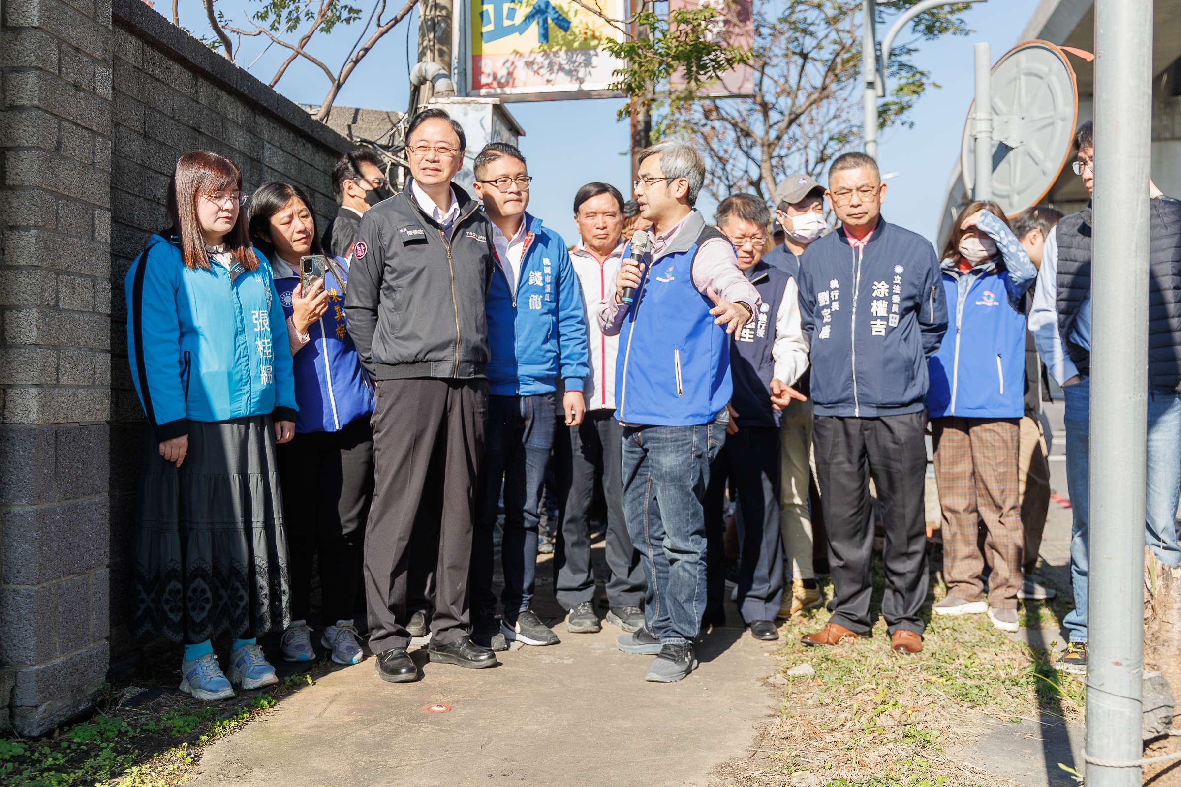 桃捷綠線拚明年第一階段通車 捷工局改善周邊人本環境 市長視察人行道現況 0